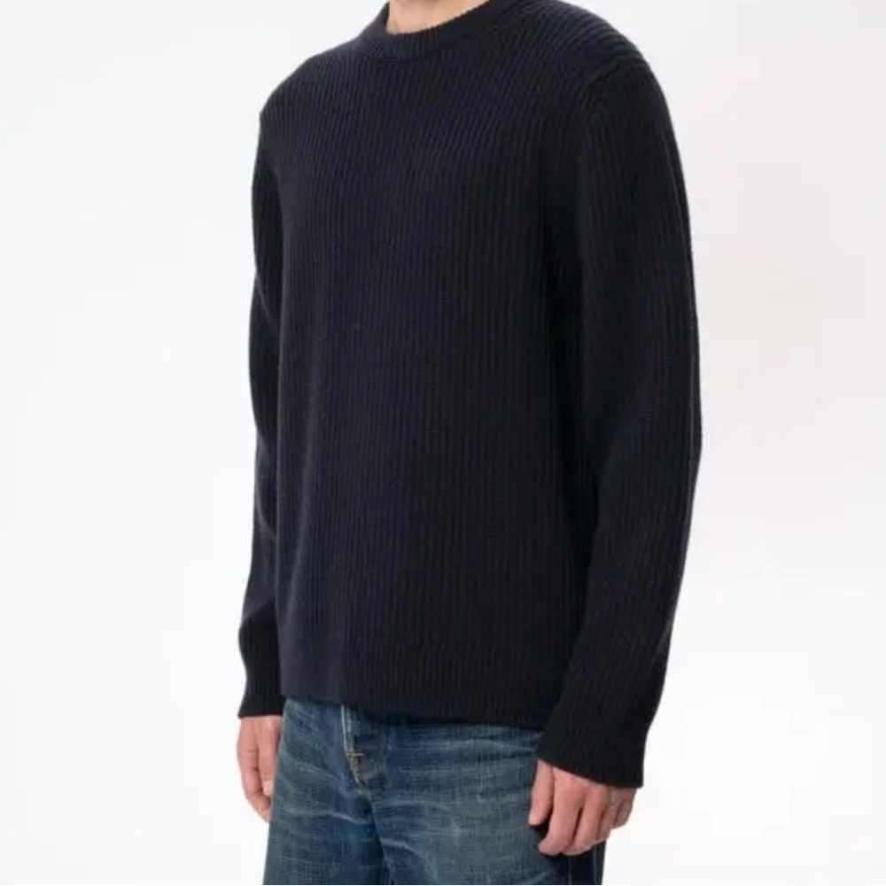 Nudie Jeans Men's Dark Blue Crewneck Sweater